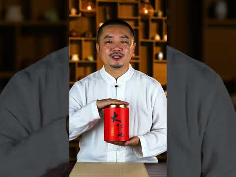 Чорний чай улун Да Хун Пао преміум у червоній банці 250 г, Елітний натуральний подарунковий чай із гір Уї, видео 1