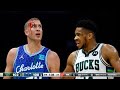 Giannis accidentally elbowed Plumlee making him bleed and then shows sportsmanship!