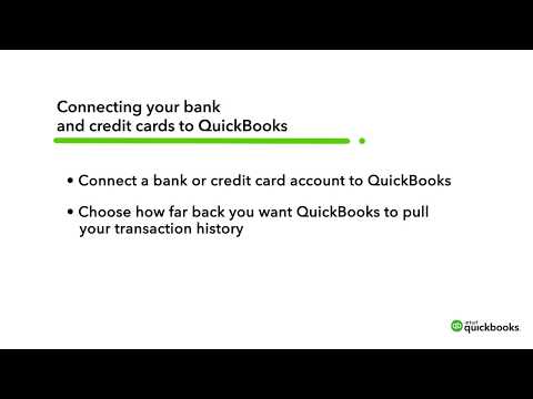 How to connect your bank u0026 credit card accounts to QuickBooks Online