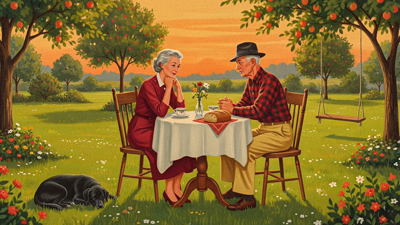 Джаз 50-х в загородном саду с бабушкой и дедушкой (винтажный джаз, романтическое настроение