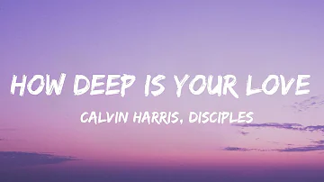 Calvin Harris & Disciples - How Deep Is Your Love (Lyrics)