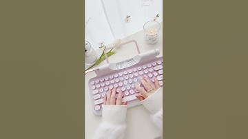 Knewkey Rymek Chic Typewriter-Style Mechanical Keyboard Unboxing Video #shorts