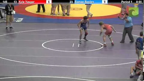 145 Kyle Yasgar vs. Roman Boylen