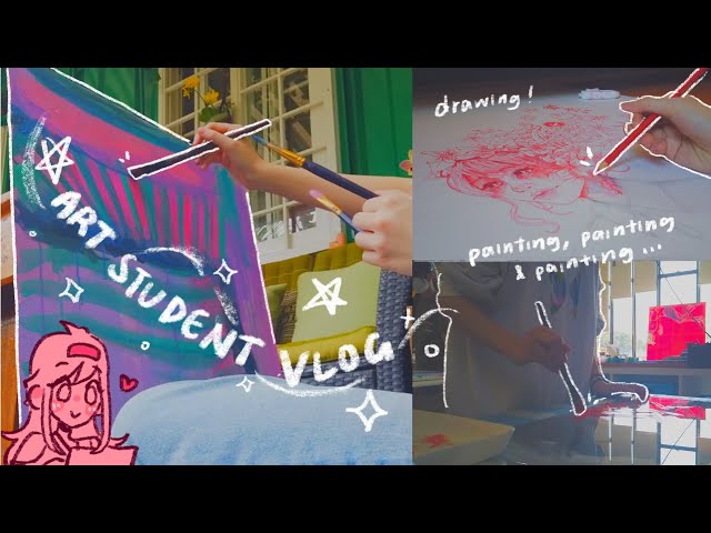 Art student grind (IB exhibition!) 🎨✨ | sakuvlog ep.11 class=