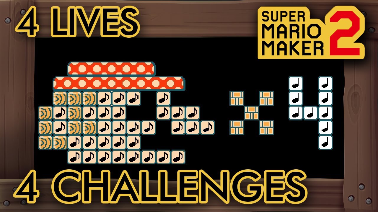 Super Mario Maker 2 - Mario Has 4 Lives to Beat This Level - YouTube