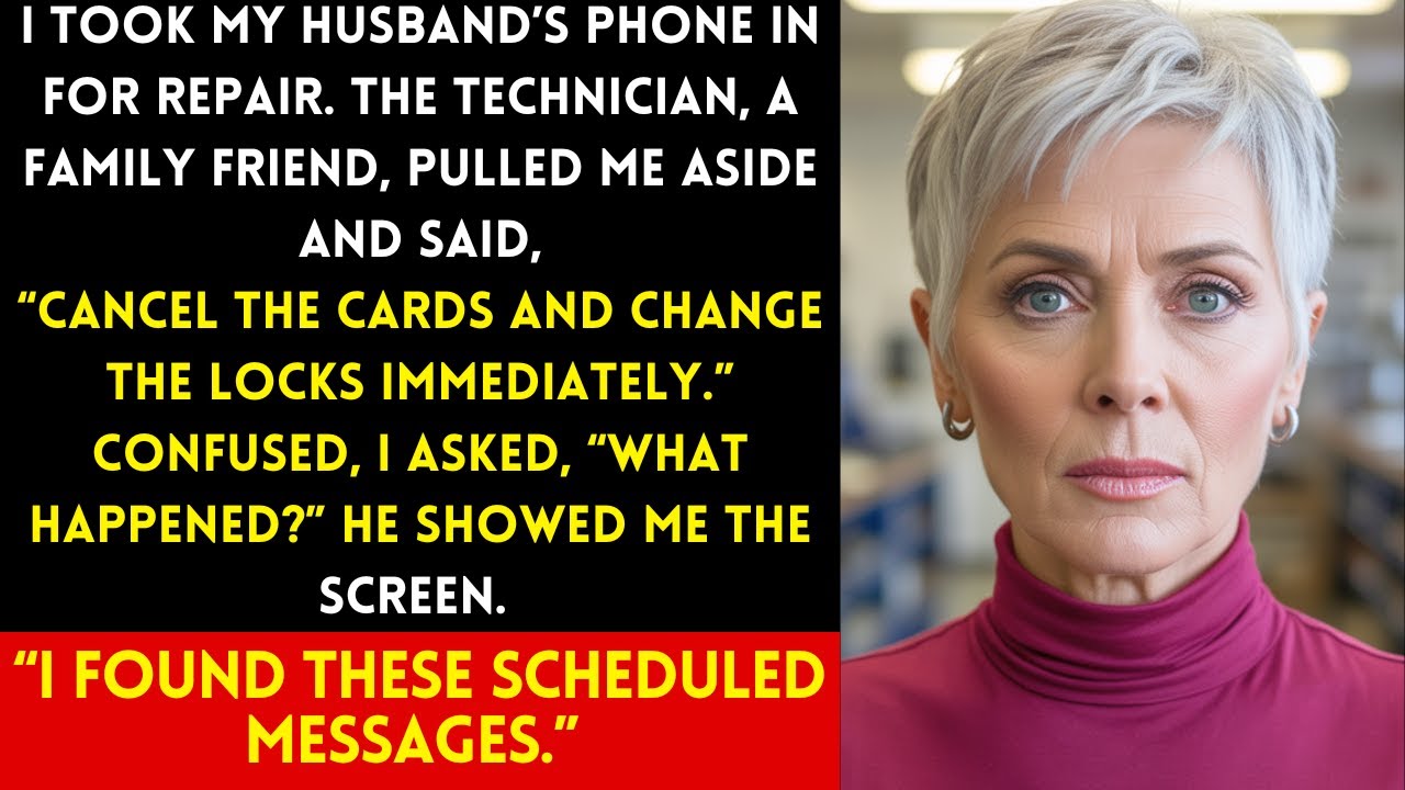 I TOOK MY HUSBAND’S PHONE FOR REPAIR. THE TECH SAID, “CANCEL YOUR CARDS AND CHANGE THE LOCKS.”