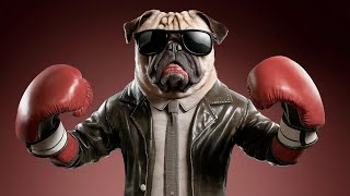 'Pugilist Paws' .Max the boxer.     #dogs #boxing #dog #puppy #pug