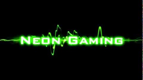 Neon gaming intro