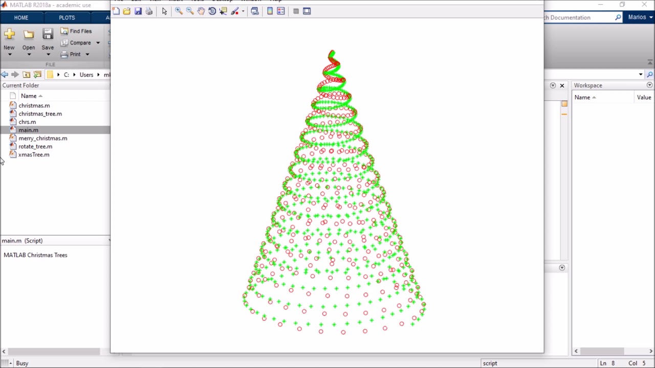 MATLAB Christmas Trees - YouTube