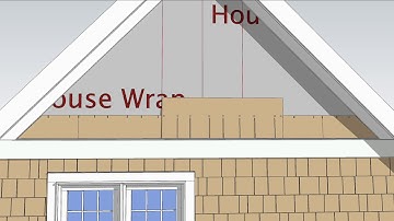 AZEK Shingle Siding- Gable Wall Installation