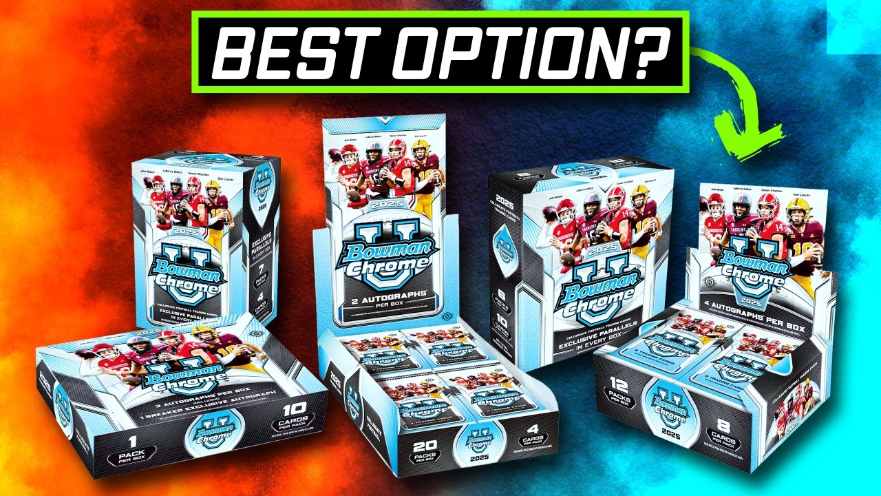 2025 Bowman Chrome University Football COMPLETE Checklist Review | Rookies, Autos, Parallels & More!