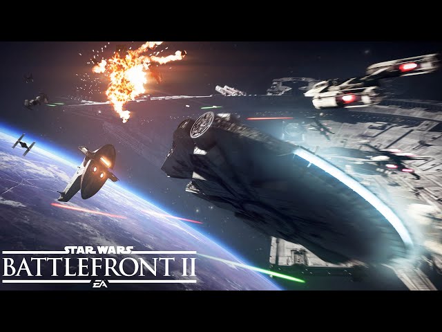 Star Wars Battlefront II: Official Starfighter Assault Gameplay Trailer class=