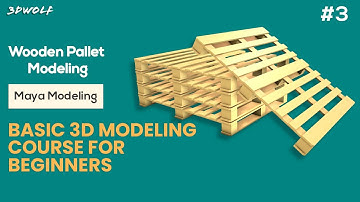 Maya Modeling Tutorial for Beginners | #3 - Wooden Pallet Modeling in Maya 2022
