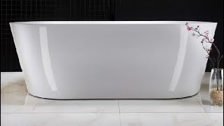 WOODBRIDGE 67 Acrylic Freestanding Bathtub Review, Amazing bathtub,budget friendly,Great soaking tub