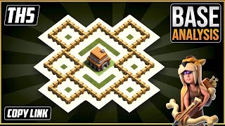 NEW Best TH5 HYBRID/TROPHY Base 2023!! COC Town Hall 5 (TH5) Trophy Base Design – Clash of Clans screenshot 2