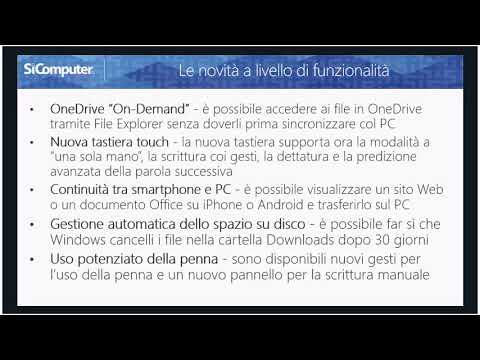 #11 Webinar SiComputer | Le novità di Windows 10 Fall Creators Update v. 1709