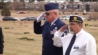 Dozens gather at Memorial Gardens cemetery to honor Colorado Springs Veterans