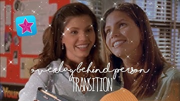 videostar - overlay behind person transition!