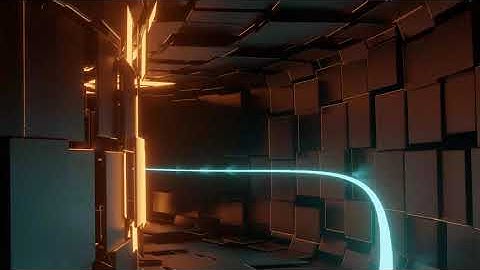 4K Abstract Scifi tunnel animation loop background || Concert visual || Loops and Dots