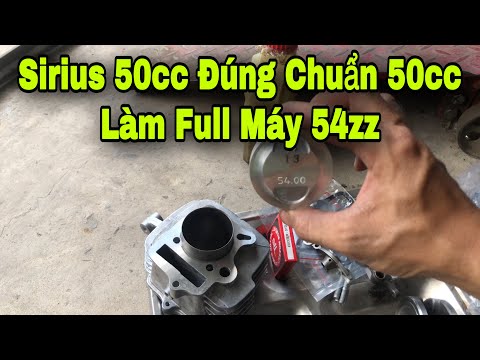 Video Sirius 50cc Đúng Chuẩn Zin 50cc Làm Full Máy 54zz - youtube