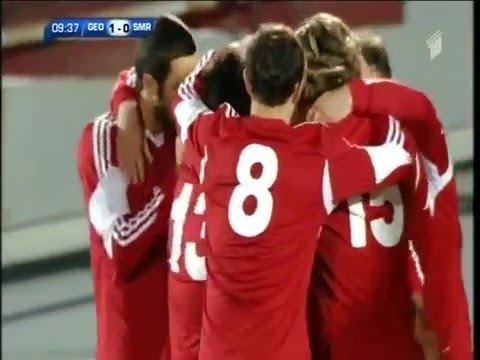 გიორგი ხარაიშვილის გოლი სან მარინოს კარში (U-21 წლამდელების ნაკრები 23.03.16)