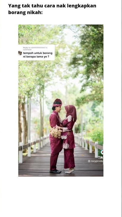 Cara Isi Borang Nikah