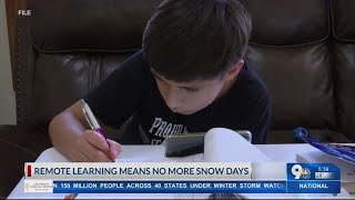 Remote learning means no more snow days
