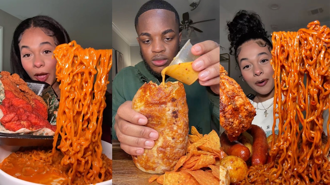 THE BEST TIKTOK MUK BANG COMPILATION | BULDAK, BURRITO, SEAFOOD BOIL, SUBWAY, IN-N-OUT, AND MORE