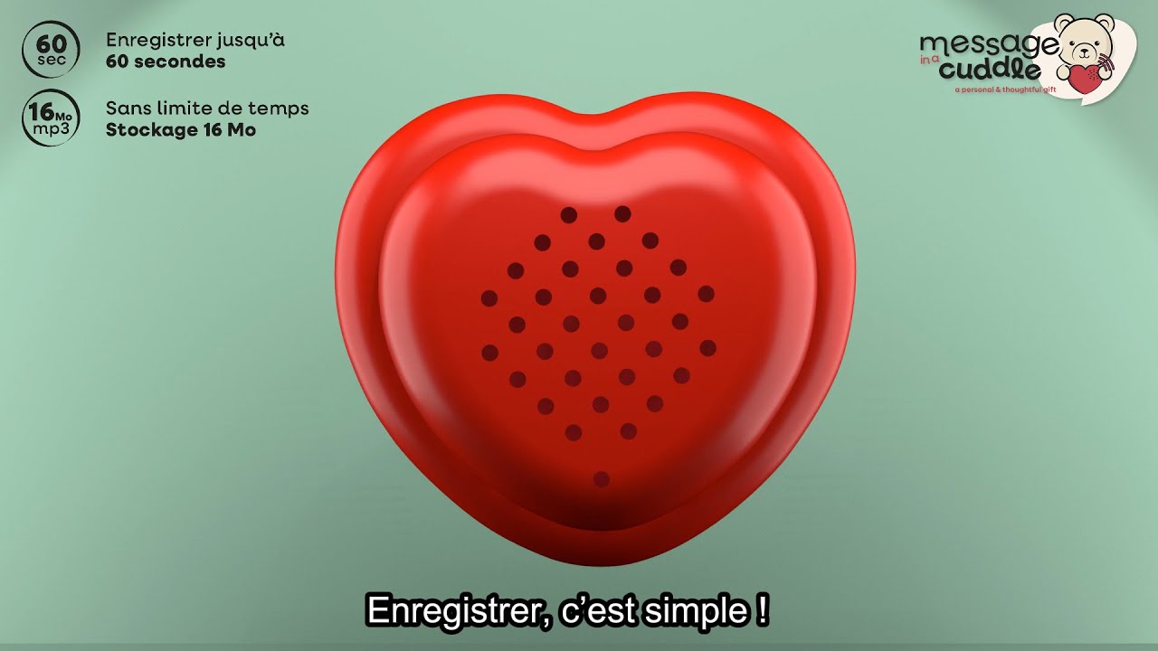 Enregistreur Vocal 30 Secondes – Boîte à Message Personnalisable – Pour Jouets En Peluche, Cadeaux, Cartes – Bouton Play/enregistrement - 4