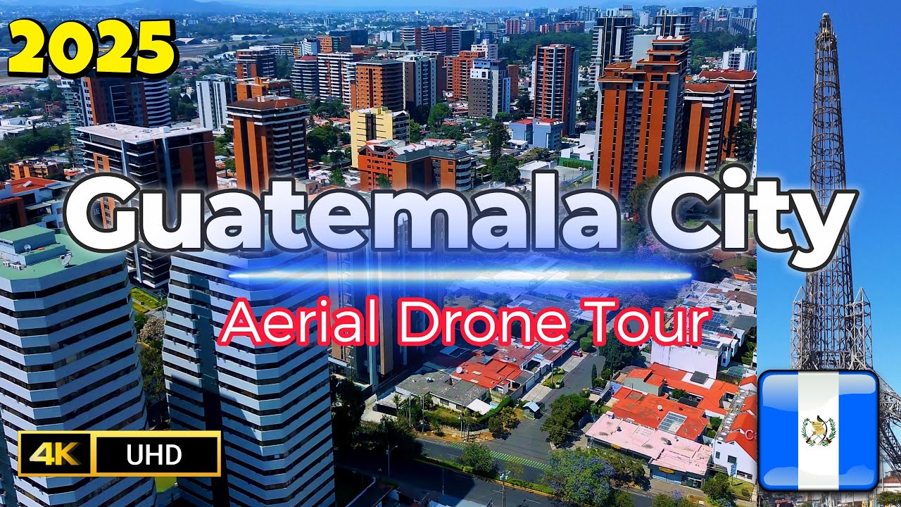 Гватемала-Сити, дрон 4K