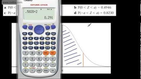 Statistics 1 - (S1) - Standard Normal (7) - double inequalities