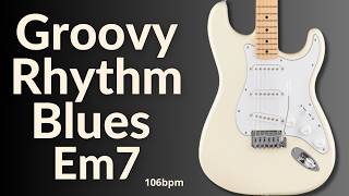 Groovy Rhythm Blues Guitar Backing Track in E Minor l BT 680