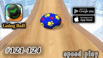 Going Balls LVL 121-124 | All levels Gameplay (Android, iOS)
