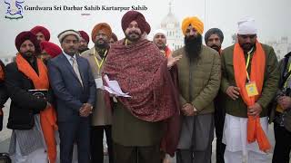 Indian Former Cricketer/Cabinet Minister Navjot Singh Sidhu Visits Gurdwara Darbar Sahib Kartarpur