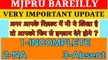 Mjpru result update |  mjpru news |mjpru PG result |mjpru ug result |mjpru helpline