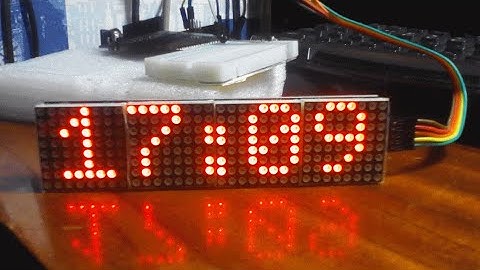 ARDUINO часы на светодиодной матрице MAX7219 и модулях RTC DS1307, DHT-11.