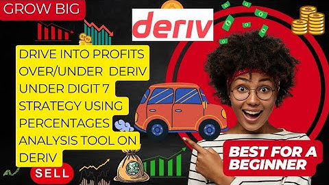 How to Trade Under 7 Using Percentage Observations from 1,000 ticks |OVER /UNDER deriv trading 💪✅🛫🎉