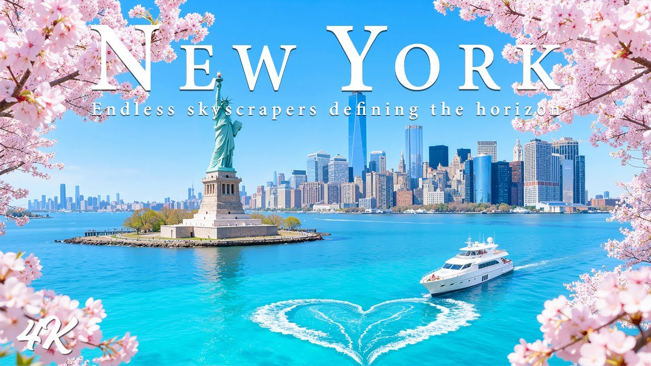 [4K] Нью-Йорк 🇺🇸 Современный мегаполис, бесконечные улицы и кинематографический дип-хаус