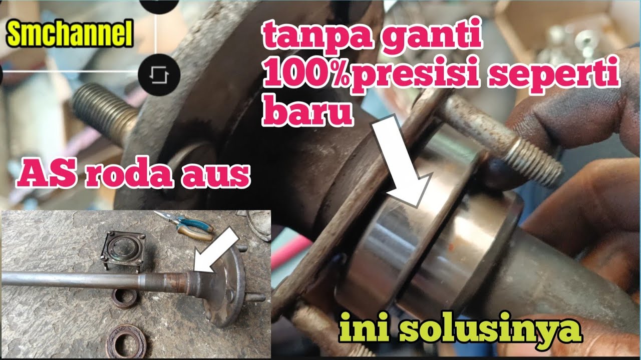 cara mengakali as roda belakang t120ss/futura aus#automobile