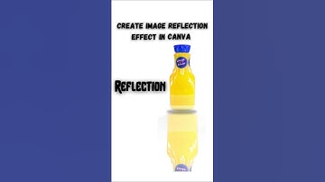 How to create a image reflection effect in canva #tutorial #canvatutorial #yt #design #reflection