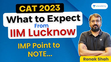 CAT 2023 by IIM Lucknow | What to Expect? | Analysis of Past IIM L Paper | Ronak Shah
