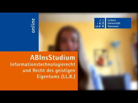 Informationstechnologierecht (LL.B.) an der Universität Hannover - Nina erzählt von ihrem Studium