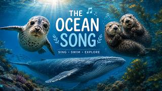 Ocean Animals Song 🌊 | Calm Ocean Music for Kids | Relaxing Sea Animal Learning Video