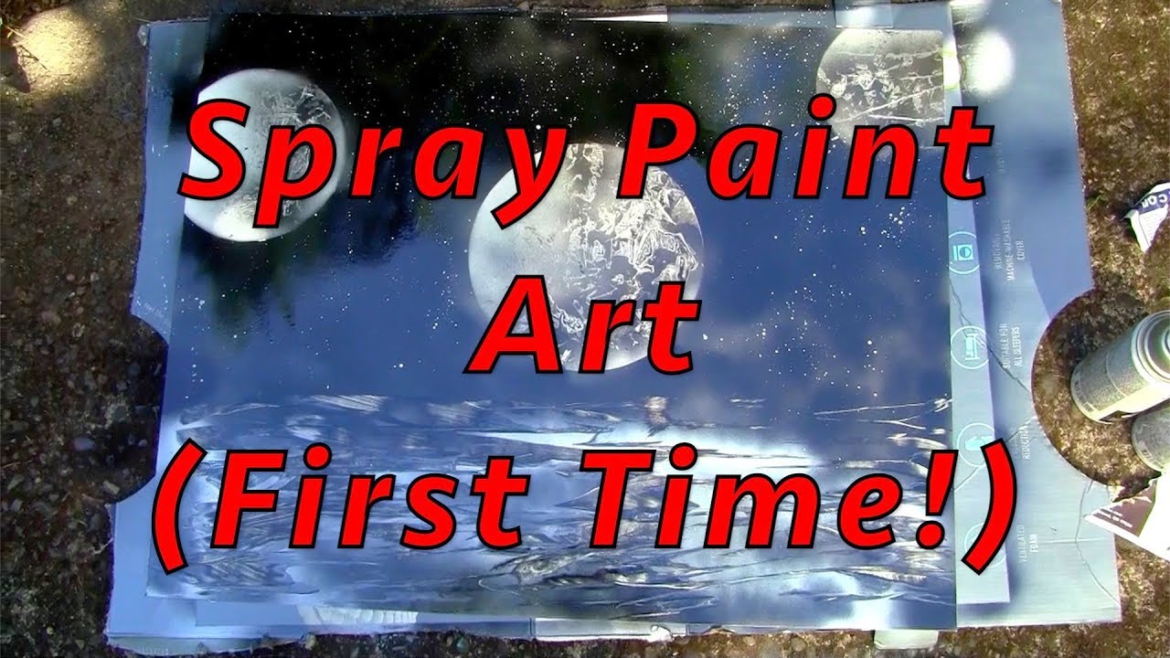 Spray Paint Art For the First Time! (Not a Tutorial) - YouTube