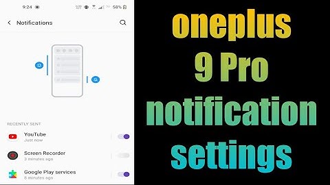oneplus 9 Pro notification settings | oneplus notification settings