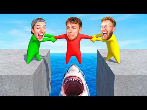 We FED Him To SHARKS in Gang Beast