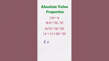 Absolute Value Properties | Math | #shotrs