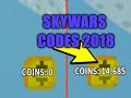 ROBLOX SKYWARS 2019 *ALL THE CODES* (Link in the description for the new updated codes)