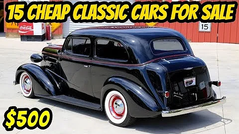 15 Classic Cars from the 1940s to 1970s You Can Buy for $500 to $50,000!