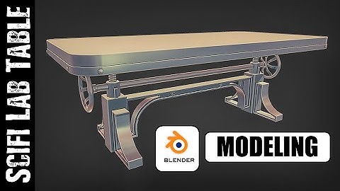 BLENDER: SCIFI LAB TABLE (MODELING)